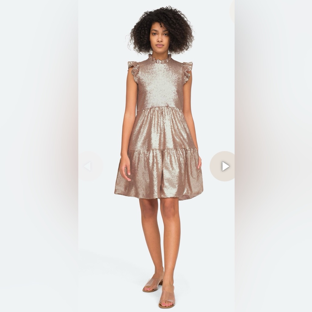 Sea New York Selina Dress In Rose Gold